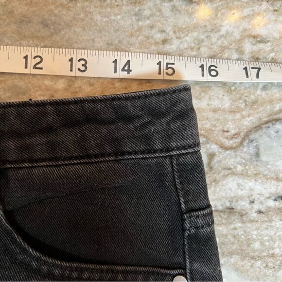 Nasty Gal Jeans NWT size 40 (US 8) Are You Gonna Say High-Waist Cropped black - Picture 9 of 12